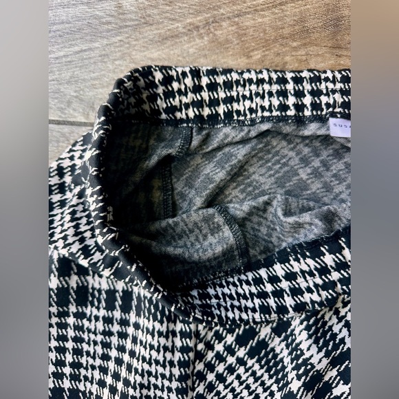 Susan Graver Straight & Pencil Skirt Womens 2XL Multi Stretch Houndstooth Vented - Picture 5 of 7